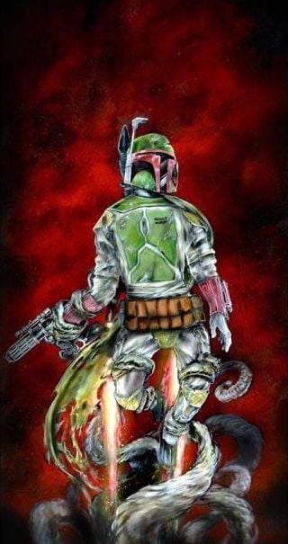 Image of <font color="red">Clearance </font>"Boba Fett" Original Painting