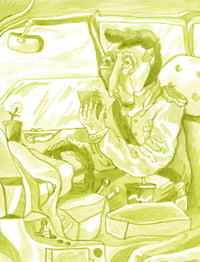 Quarantine drawing #2: Distracted driver