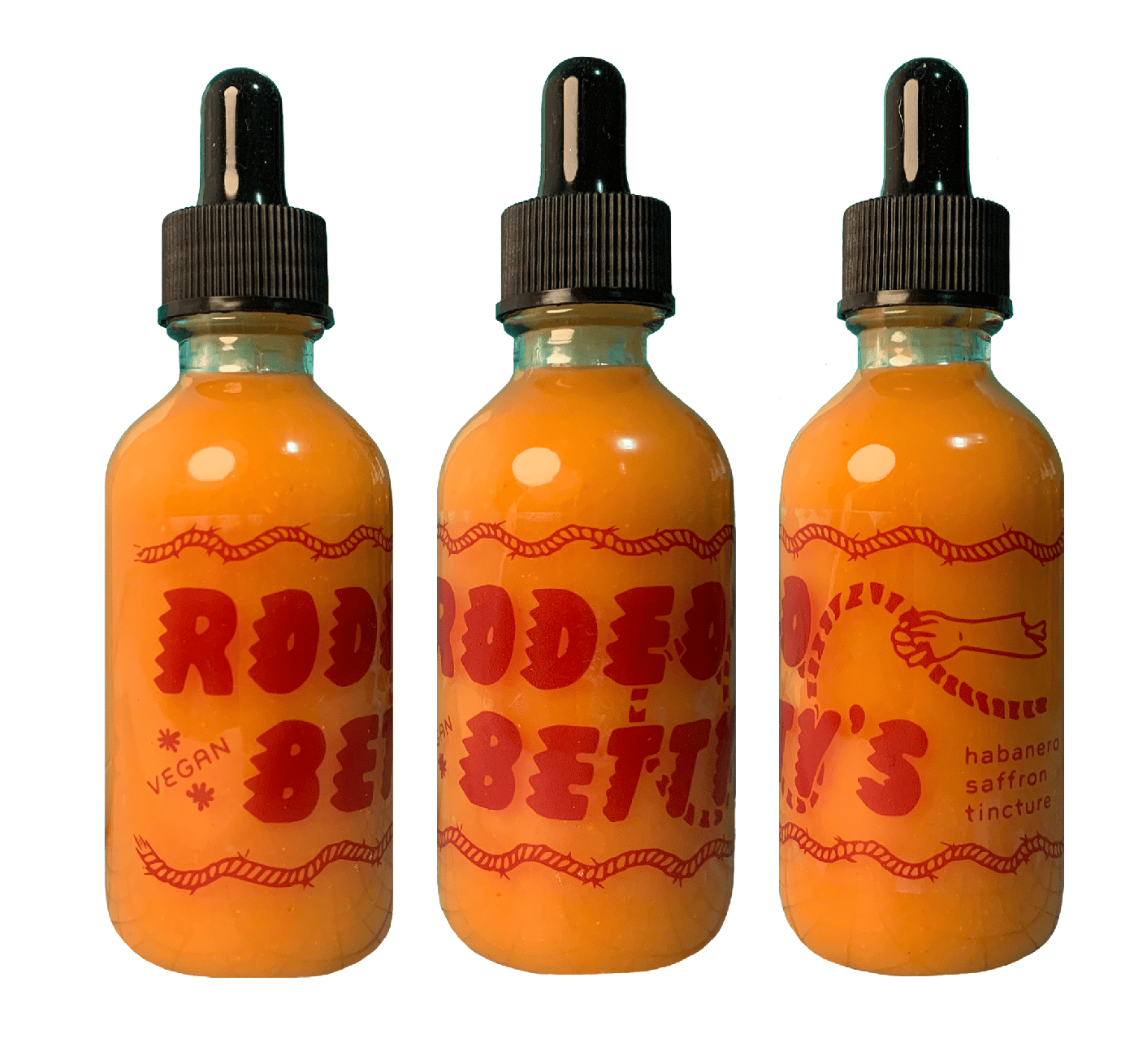 Image of rodeo betty's shirt + hot sauce