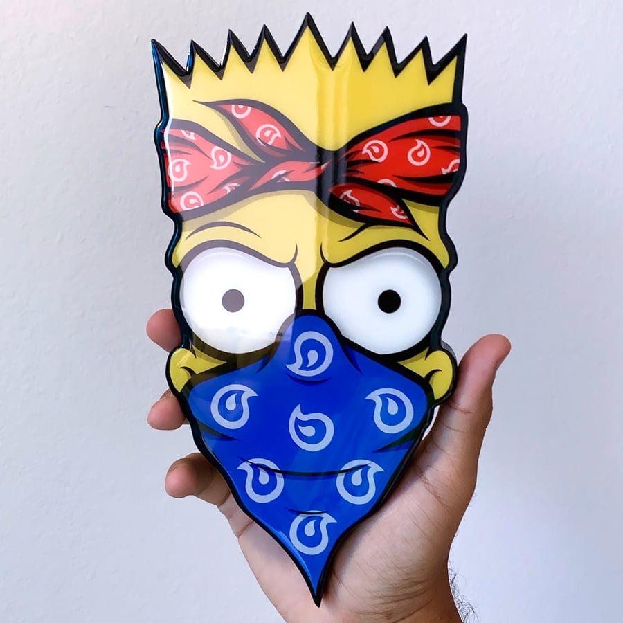 Image of 10inch RESIN COATED WOOD PRINT (BART) 48 HOUR PRE ORDER