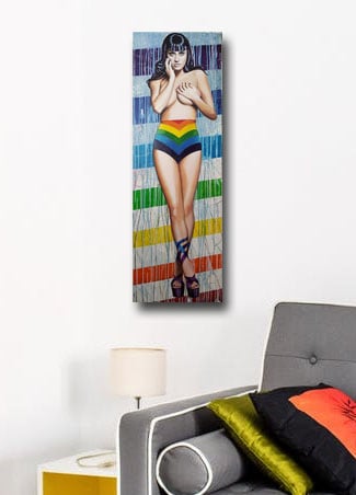 "Katy Perry Rainbow Shower"