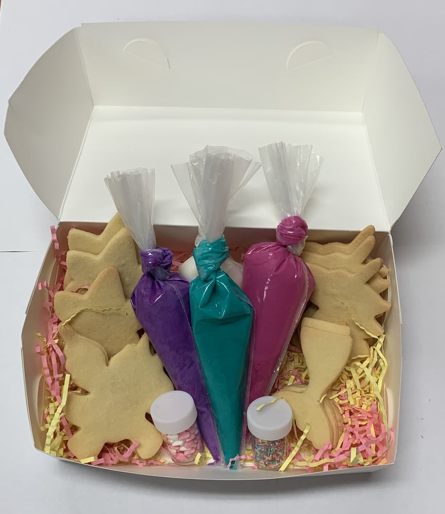 Image of Decorate Your Own Unicorn & Mermaid Cookies Pack