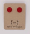 Small Clay Earrings - Red