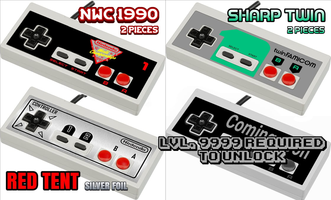 Image of NES controller overlays