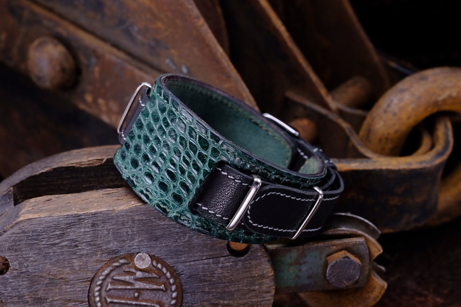 Image of ORIGINAL TRIBUTE 19MM ALLIGATOR BLACK CALF 