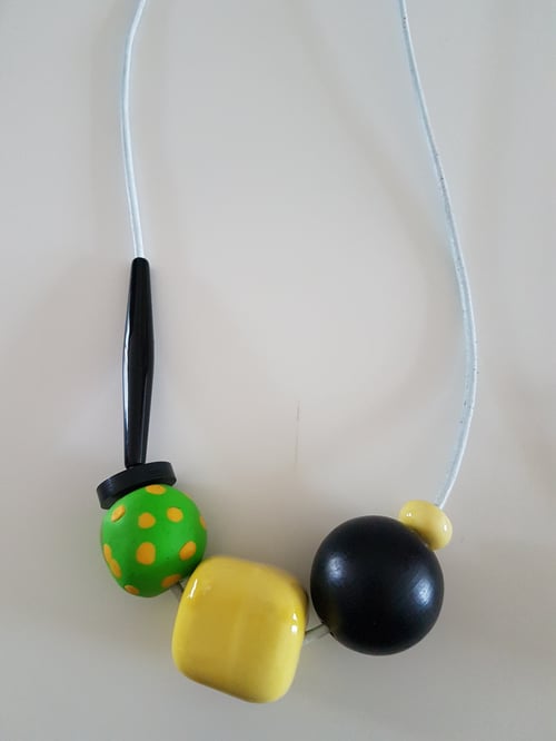 Image of mixed beads necklace, ooak