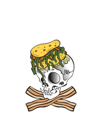 Image 3 of Collard Greens and Crossbones Long Sleeve