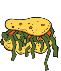 Image 4 of Collard Greens and Crossbones Long Sleeve