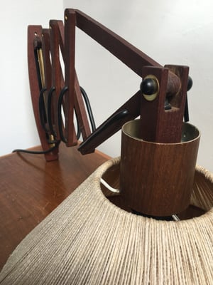 Danish scissor lamp