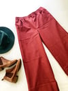 Ready Made Size 16 Red Plaid Pants with free postage 