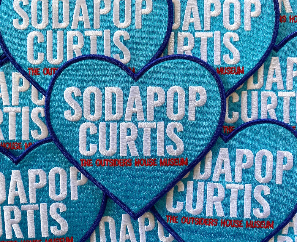 Image of The Outsiders House Museum "Sodapop Curtis" Heart Patch. 