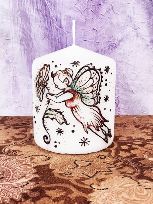 Image of 3 x 3 Fairy Henna Candle