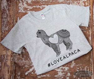Love Alpaca T-Shirt - Casual Favorite Fit - Comfortable Cotton - Alpaca/Llama Lovers - Made In U.S.