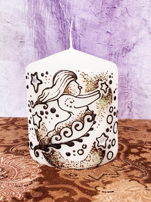 Image of 3 x 3  Lady Stardust Henna Candle