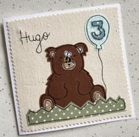 Bear and bee card 