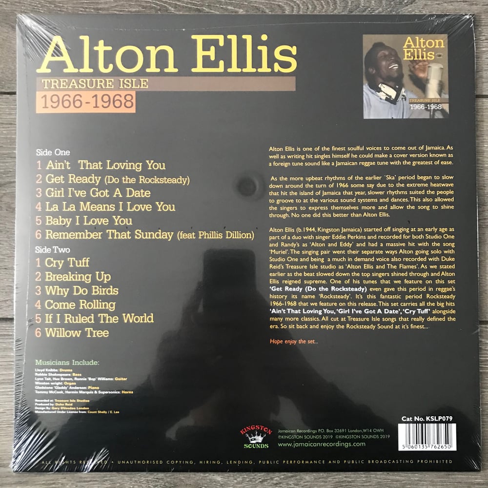 Image of Alton Ellis - Treasure Isle 1966-1968 Vinyl LP