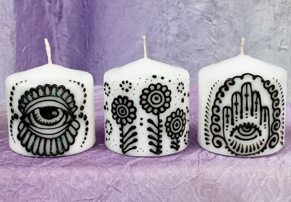 Image of Small Protective Eye Candle Set