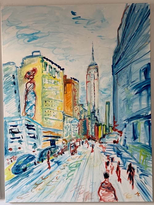 Image of 5th Ave, 30" x 40" painting 