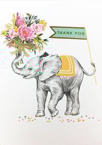 Elephant Thank You Card