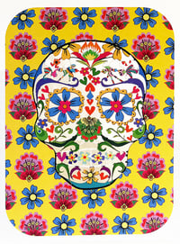 Sugar Skull Paper Cut Card