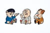 The Three Stooges - Cartoon Embroidered Patch Set