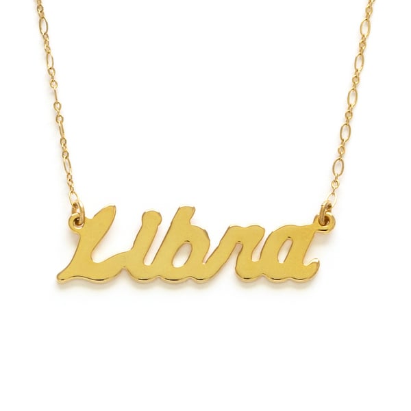 Image of Amano Libra Zodiac Chain Necklace