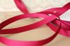 Wine grosgrain ribbon