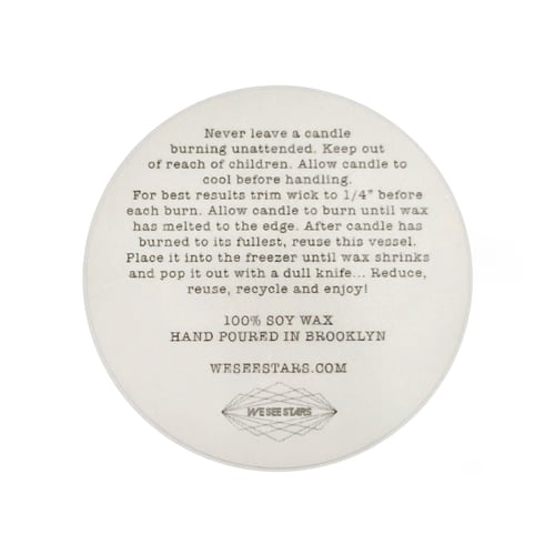 Image of We See Stars Hand Poured Candle: Frost