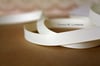 Ivory grosgrain ribbon