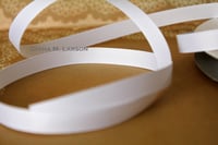 White grosgrain ribbon