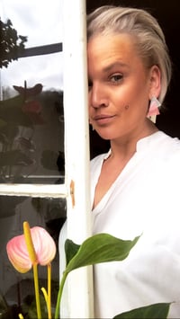 Image 4 of Náušnice Sia pink shine&matt