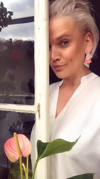 Image 1 of Náušnice Sia pink shine&matt