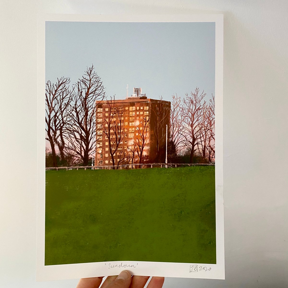 Image of ‘Sundown’ archive quality print (A4 or A3)