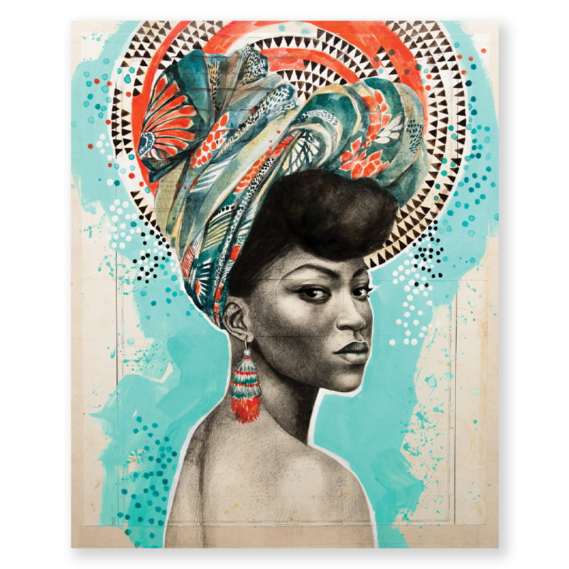Image of Paper Art Print - "Trinidad en couleur"