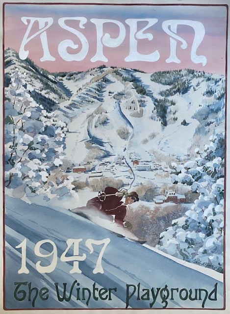 Image of Aspen 1947 The Winter Playground
