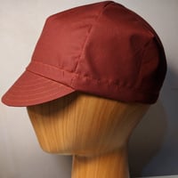 Image 1 of British Millerain Drywax Cotton Cycling Cap - Rust
