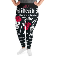 Image 2 of WILD Dead Inside Yoga Plus Size Leggings