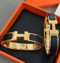 Image 3 of Elegant Initial Lock Bangle