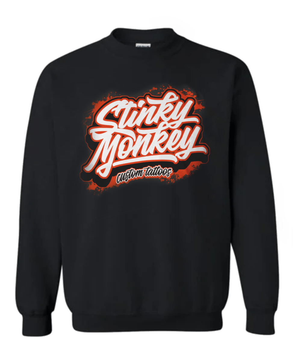 Stinky Monkey Tattoos Crewneck Sweatshirt