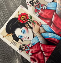 Swooning a Geisha A4 Print