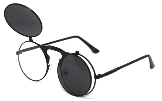 Image of Fallout Round Flip Sunnies Black