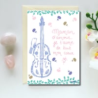 Greeting Card *Je t'aime Maman*