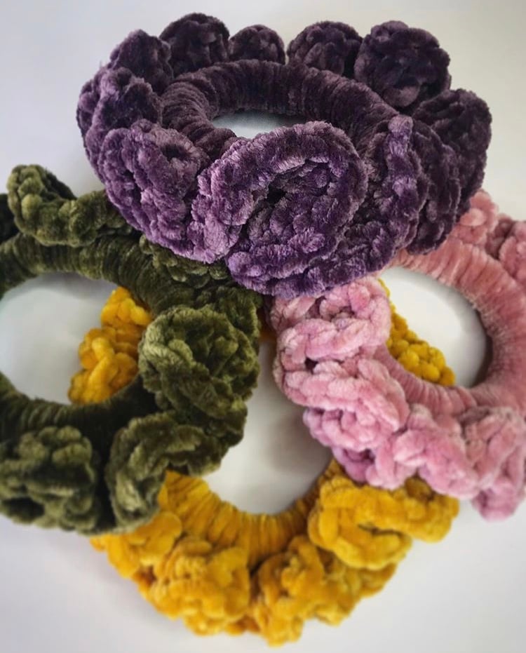 Handmade Velvet Scrunchies 