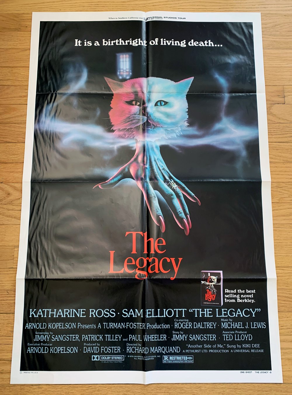 1979 THE LEGACY Original U.S. One Sheet Movie Poster