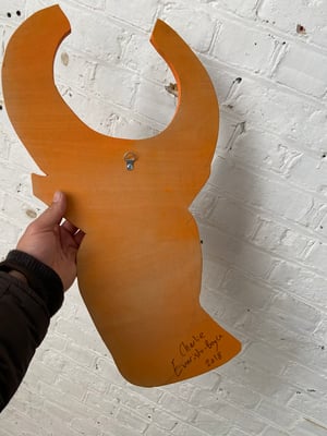 Image of Orange Cow Mask  by Charlie Evaristo-Boyce