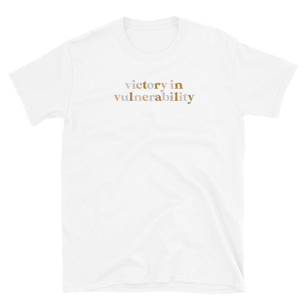 Image of Colorful Victory in Vulnerability Tee