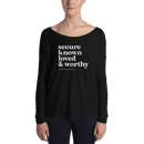 Image 3 of Secure Flowy Tee - Long Sleeve (Black or White)