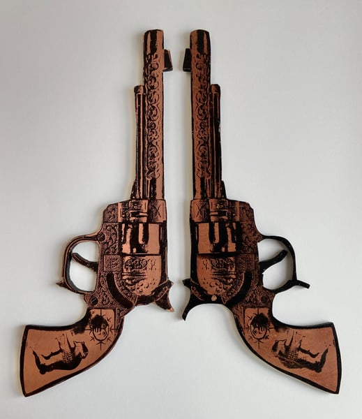 Image of Oversized Toy Revolvers  by Charlie Evaristo-Boyce