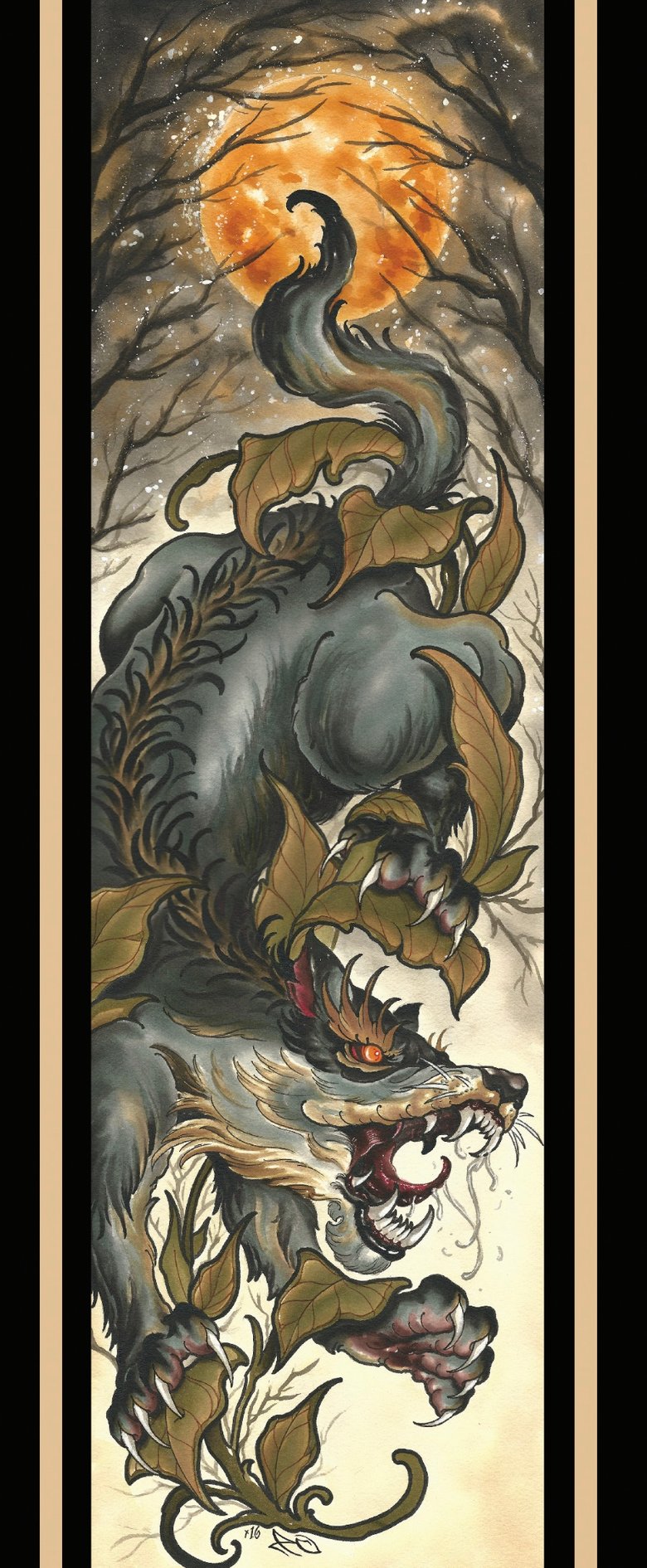 Image of Wolf print 