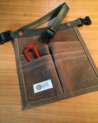 Image 3 of Handmade Garden Belt |  #10 Wax Duck 4 Pocket Tool Belt